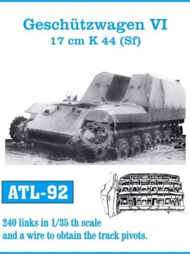 Tracks for Geschützwagen VI 17cm K44 (Sf) in Friulmodel ATL-092 skala 1/35