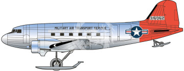 USAF Arctic C-47 - Minicraft 14671 skala 1/144