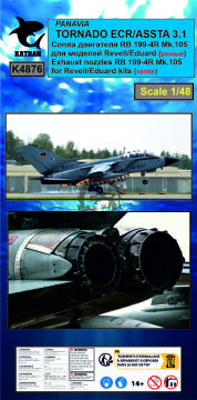 Tornado ECR/ASSTA 3.1 Exhaust Nozzles RB 199-4R Mk.105 (varied)   - Katran K4876 skala 1/48