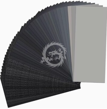 Papier ścierny na mokro i na sucho 120 do 3000 42 szt. 