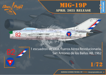 MiG-19P - Clear Prop CP72056 skala 1/72