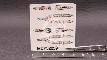 NA ZAMÓWIENIE - MDP32039 Metallic Details Pasy bezpieczeństwa do samolotów Hawker Typhoon / Tempest 1/32