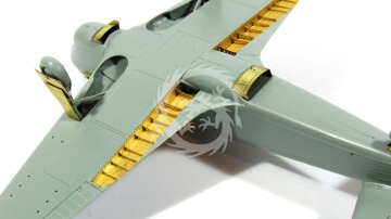 Elementy fototrawione klapy do Jak-1B (Accurate Miniatures, Zvezda, ModelSvit), Microdesign, MD048223, skala 1/48