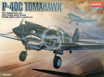 P-40C Tomahawk Academy 12280 skala 1/48
