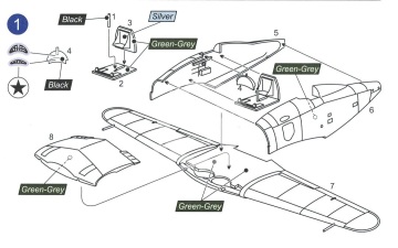 Model plastikowy Fiat G.50 ‘Initial Series’ Mark I MKM144127 1/144