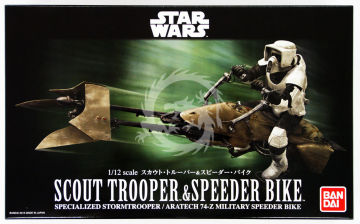 Scout Trooper & Speeder Bike 1/12 Bandai Star wars