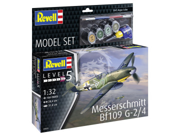 Messerschmitt Bf 109 G-2/4 + farby i klej - Revell 63829 skala 1/32