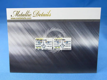 NA ZAMÓWIENIE - F-35. Seat belts - Metallic Details  MDP72002 skala 1/72