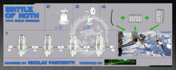 Battle of Hoth Resin Model Kit JPG Productions 1/144