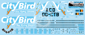 McDonnell Douglas MD-11 CityBird Skyline Decals SKY144-30 1:144