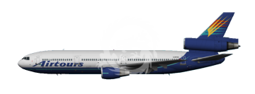 Kalkomania do McDonnell Douglas DC-10 Airtours, Skyline SKY144-66 skala 1/144