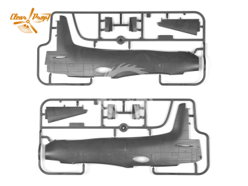 Model plastikowy XA2D-1 Skyshark, Clear Prop Models, CP4802, skala 1/48