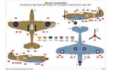 Curtiss Tomahawk Mk.II Airfix A05133 skala 1/48
