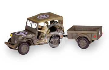 Ciężarówka z przyczepą US 1/4 Ton Truck'n  - Trailer Heller 81105 skala 1/35