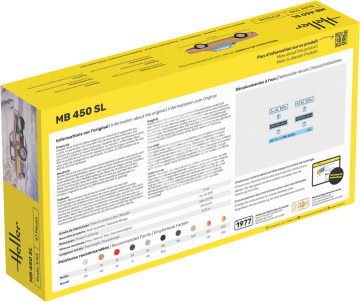 STARTER KIT MB 450SL Heller 56171 skala 1/43