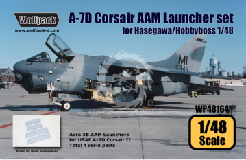 A-7D Corsair II - AAM Launcher Set for Hasegawa, HobbyBoss - Wolfpack WP48164 skala 1/48