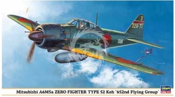 Mitsubishi A6M5a Zero Fighter Type 52 Koh `652nd Flying Group´ - Hasegawa 09864 skala 1/48