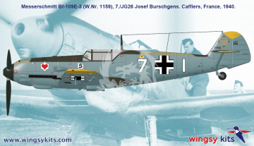 MESSERSCHMITT Bf 109 E-3, WINGSY KITS D5-08 skala 1/48