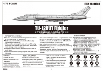 Tu-128UT Fiddler Trumpeter 01688 skala 1/72