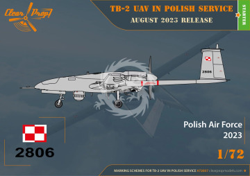 TB.2 UAV in Polish service - Clear Prop! CP72037 skala 1/72