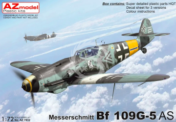  Messerschmitt Bf 109G-5/AS AZ-Model 7832 skala 1/72