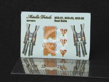 NA ZAMÓWIENIE - MiG-21, MiG-23, MiG-25 seat belts - Metallic Details MDP48012 skala 1/48