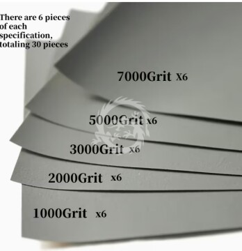 Ultracienki papier ścierny - gradacja 1000- 7000 zawiera 30sztuk 