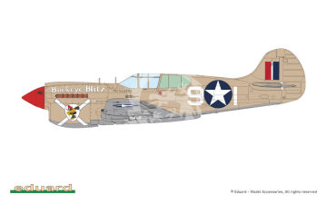  P-40K short tail - Eduard 82243 skala 1/48
