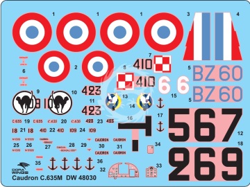 Caudron C.635 Simoun - Dora Wings DW48030 skala 1:48