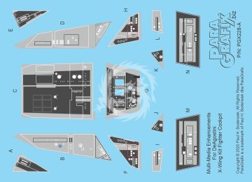 PGX228 X-Wing DeAgostini skala 1/18 Paragrafix