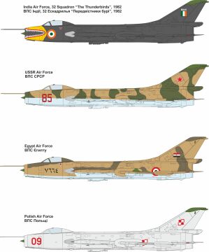 Model plastikowy Sukhoi Su-7BMK (Export version), ModelSvit, MSVIT 72002, skala 1/72