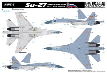 Model plastikowy Su-27 Flanker B Great Wall Hobby L4824 skala 1/48