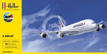 Model plastikowy A380 Air France STARTER KIT Heller 56436 skala 1/125