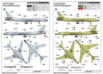 Xian H-6K Strategic Bomber Trumpeter 03930 skala 1/144
