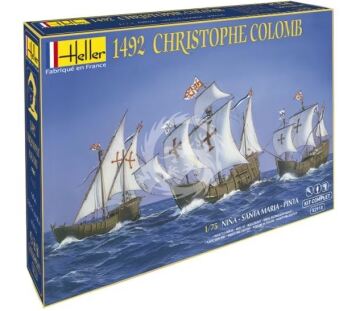 PROMOCYJNA CENA - 1492 Christophe Colomb Nina - Santa Maria - Pinta Heller 52910 skala 1/75