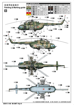 Mi-8 Hip Trumpeter 05815 skala 1/48