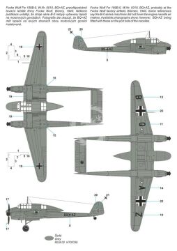 Focke Wulf Fw 189B-0/B-1 ‘Luftwaffe Trainer’ Special Hobby SH72430 skala  1/72