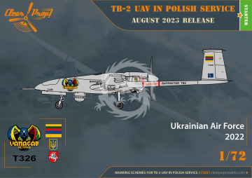 TB.2 UAV in Polish service - Clear Prop! CP72037 skala 1/72