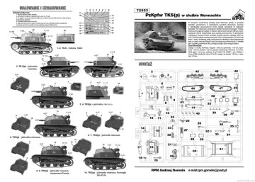 PzKpfw TKS(p) w służbie Wermachtu - RPM 72503 skala 1/72