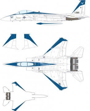 USAF F-15A - Minicraft 14693 skala 1/144
