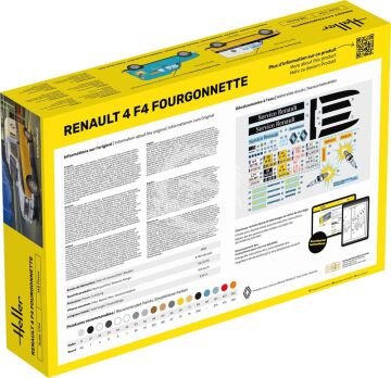 STARTER KIT Renault 4 F4 Fourgonette - Heller 58700 skala 1/24