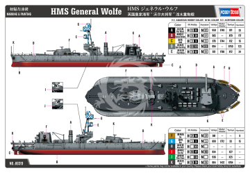 HMS General Wolfe - Hobby Boss 86519 skala 1/350