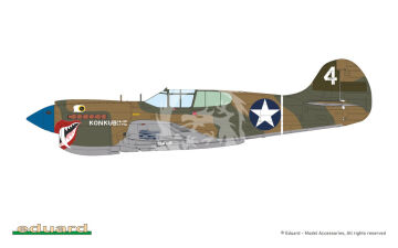  P-40K short tail - Eduard 82243 skala 1/48