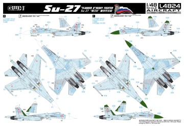 Model plastikowy Su-27 Flanker B Great Wall Hobby L4824 skala 1/48