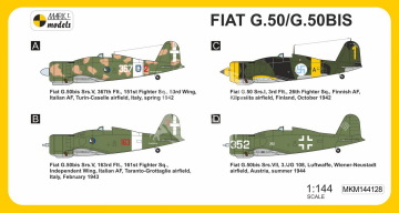 Model plastikowy Fiat G.50/50bis ‘Italian Arrow’ Mark I MKM144128 1/144