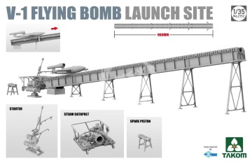 Model plastikowy V-1 Flying Bomb Launch Site Takom 2152 skala 1/35