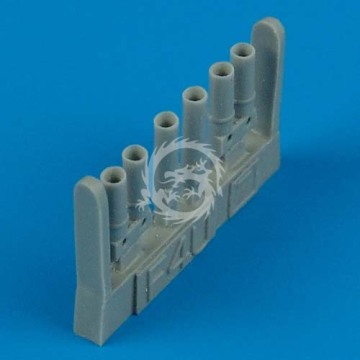 Zestaw F4U-7 Corsair exhaust set for Hasegawa Quickboost QB 48 186 skala 1/48