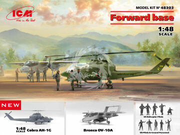 NA ZAMÓWIENIE - Forward Base Bell AH-1 Cobra + OV-10 Bronco ICM 48303 skala 1/48