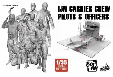 PREORDER - IJN Carrier Crew Pilots & Office Border Model BR-006 skala 1/35