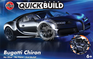 PREORDER - Quick Build Bugatti Chiron - Black Airfix J6025